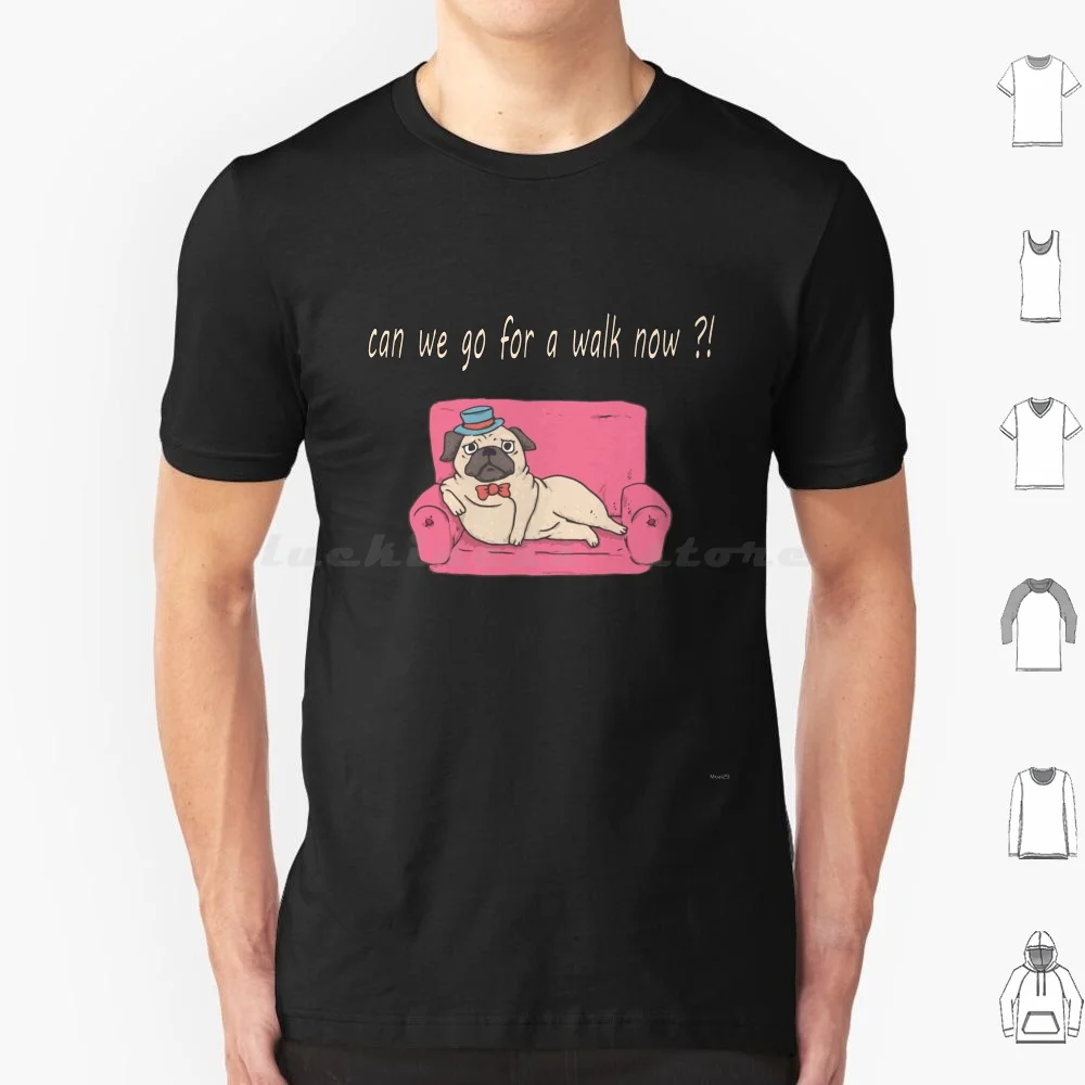 Can We Go For A Walk Now T Shirt Cotton Men Women DIY Print American Bulldog Pet Canine Selective Color Dog Puppy Pup Portrait