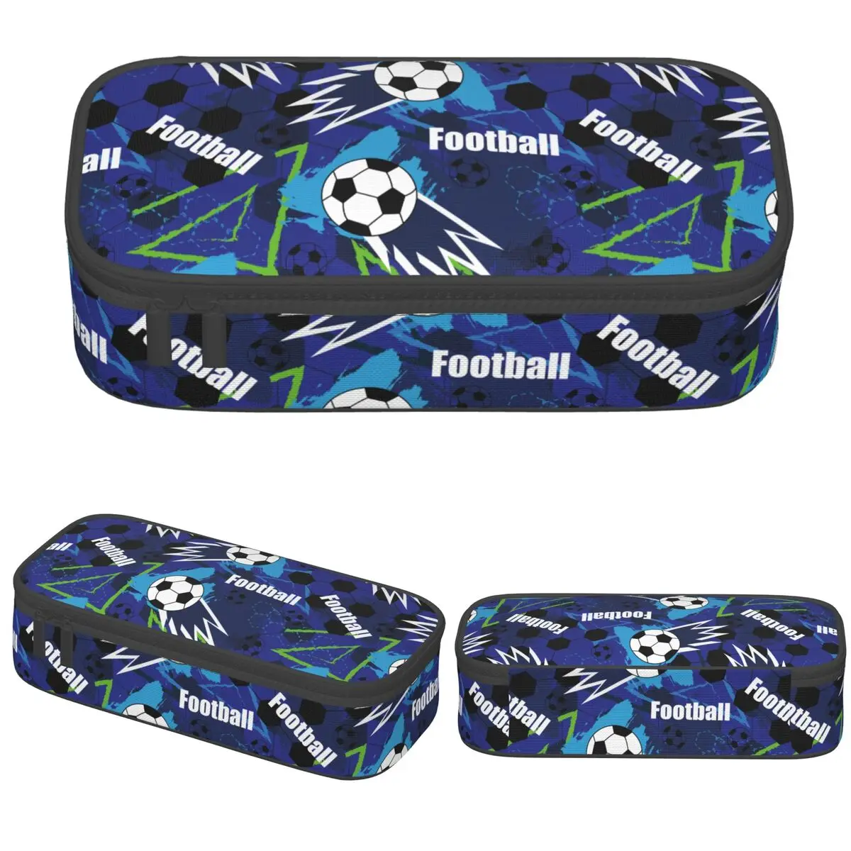

Cartoon Soccer Ball Football Pencil Cases Pen Holder Bags Student Large Storage School Supplies Gift Pencil Pouch