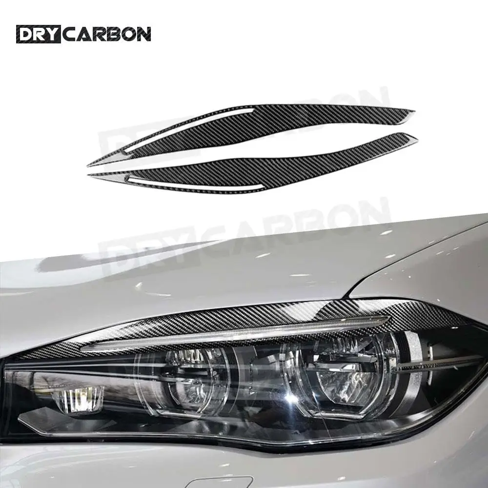 Forged carbon fiber Front FogLamp Cover Eyebrow For BMW X5 F15 E70 X6  E71 Z4 E89 X1 E84 2008-2018  Eyebrows Eyelid Trim