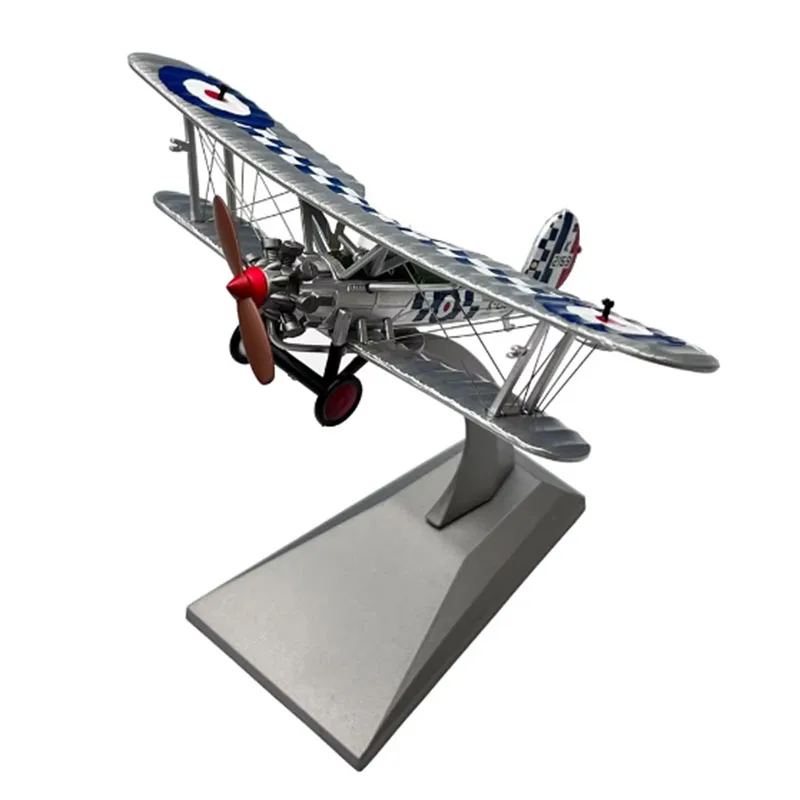 

1:72 British Royal Air Force k-2159 Bristol Bulldog Biplane Propeller Fighter Diecast Metal Airplane Plane Aircraft Model Toy