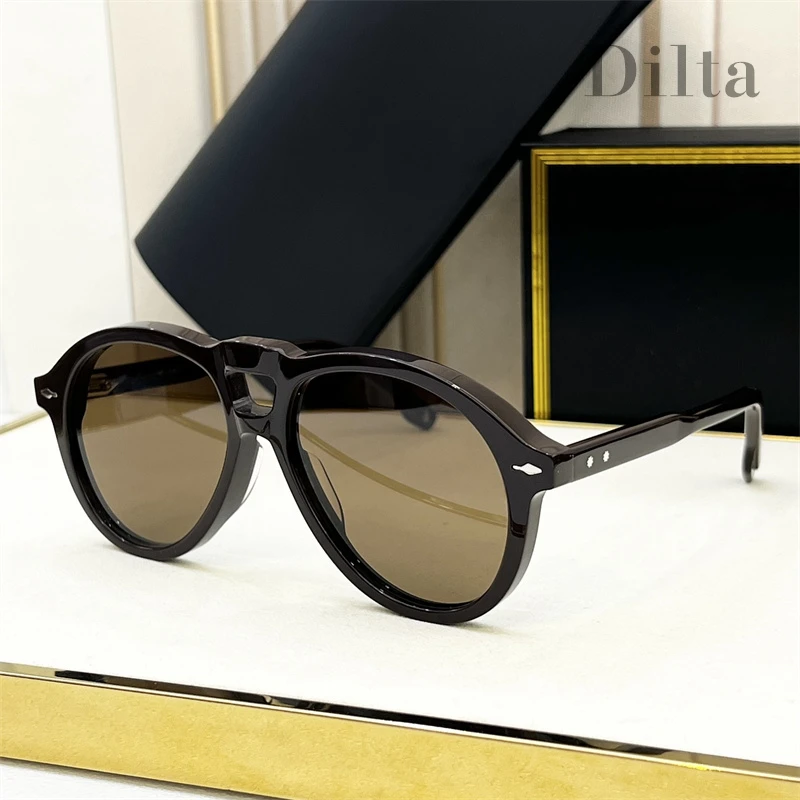 JMM Luxury Brand Jacques VALKYRIE Oval Female gafas de sol hombre 2024 Acetate Retro 선글라스 Retro Vintage sunglasses women