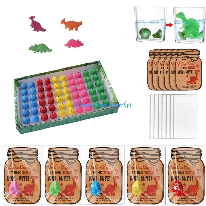 090b Magische Schlüpfen wachsen Dinosaurier addieren Wasseranbau Dino Egg Kid Bildungsspielzeug