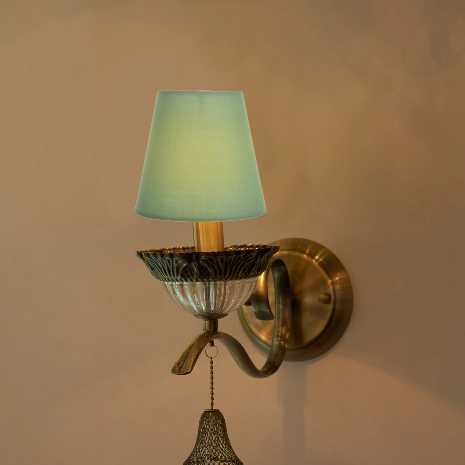 

Small Lampshade E14 Socket Retro Style Cloth Vintage Decorative Replacement For Wall Lamp Chandelier Ceiling Light Bedroom