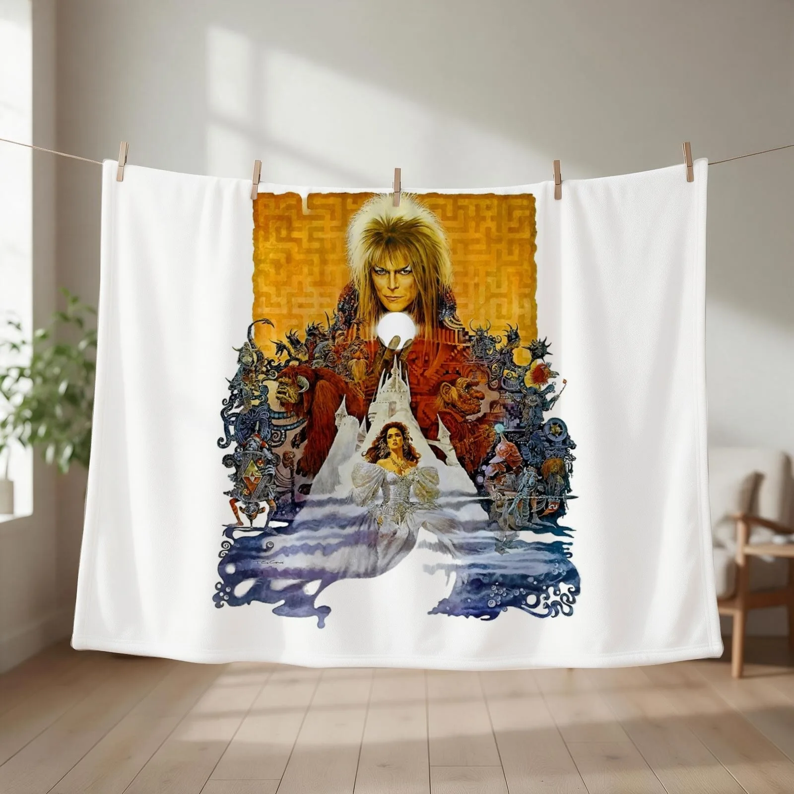 The Realm of the Goblin King Throw Blanket couch cozy soft plush fuzzy picnic outdoor blanket