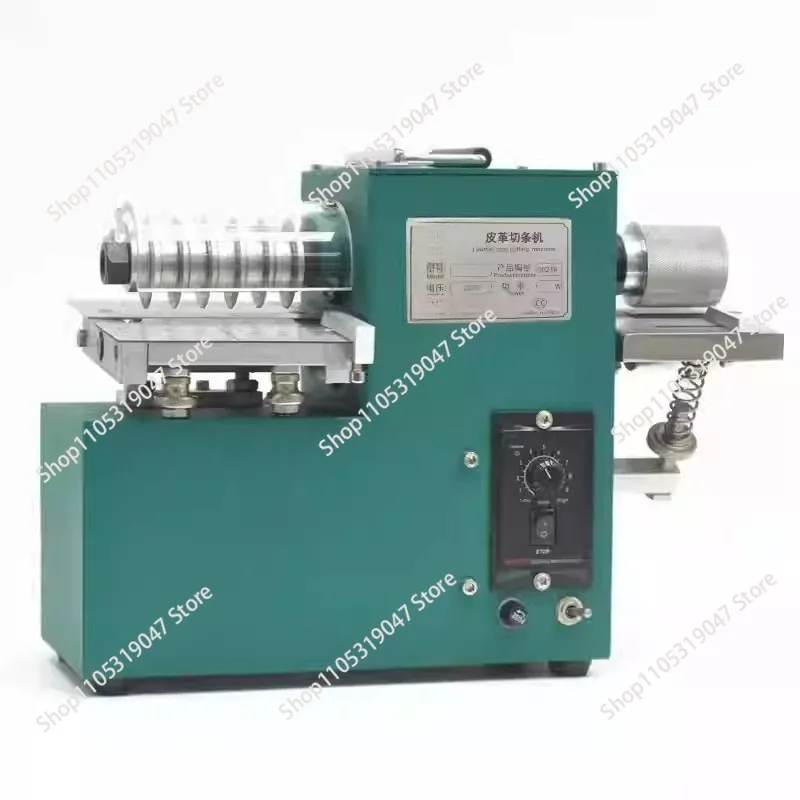 Small leather single head pedal electric cutting straight strip machine for making shoes, bags and paper products