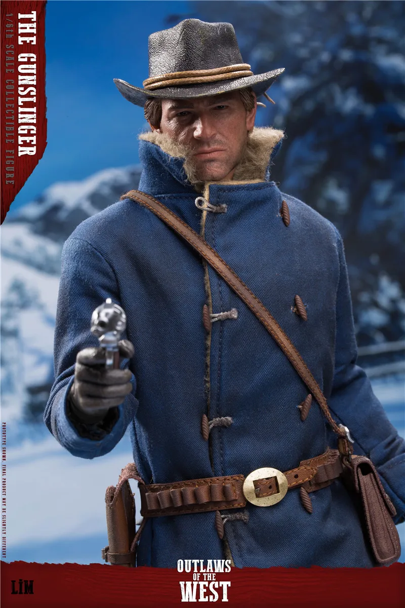 In Stock LIMTOYS LIM008 1/6 Western Cowboy Arthur Model 12'' Male Soldier Action Figure with 2 Head Sculpt