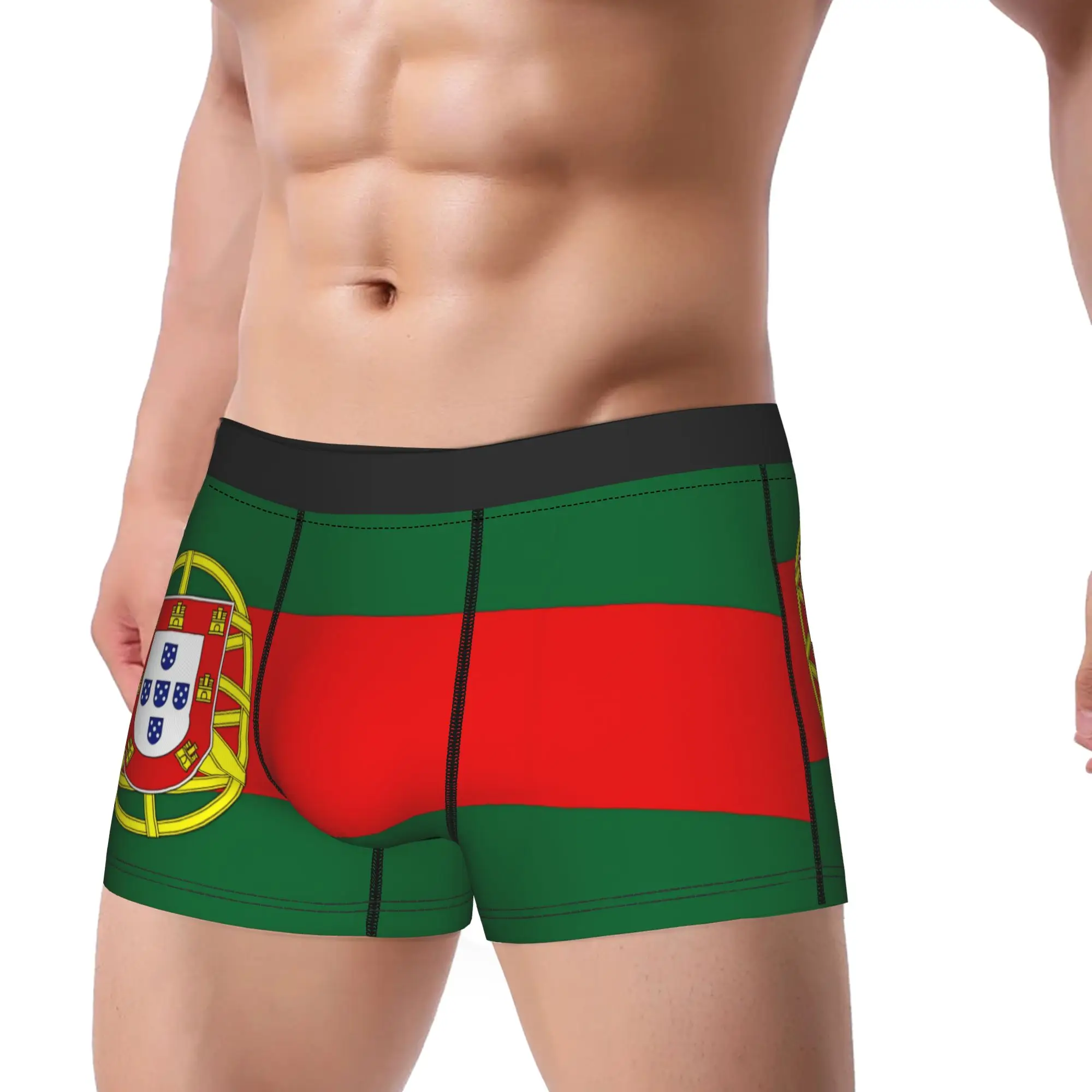 Flag of Portugal Underwear  Man Panties Design Breathable Boxer Shorts Quality Shorts Briefs Plus Size