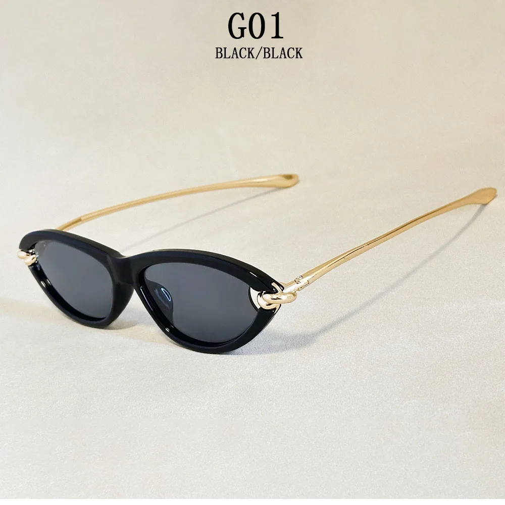 Mode Oval Sonnenbrille Frauen 2026 Luxus Vintage Neue Cat Eye Sonnenbrille Gläser Luxe Lunette Soleil Femme Lentes De Sol Mujer – Detail 3
