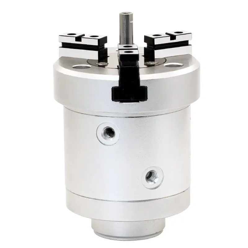 Cylinder through hole spring type pneumatic finger, cylinder three jaw claw, MHSH3-32DBJ spring type, MHSH3-4DBJ spring type