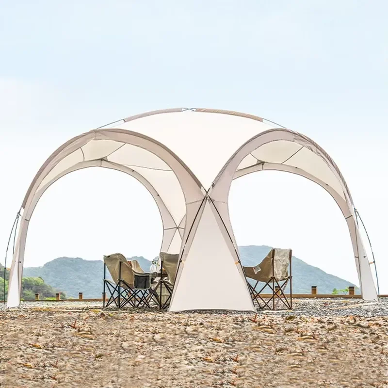 Portable Outdoor Camping Multi-person Sunshade Tent Extended Canopy for Beach Camping & Events Hiking Sun Shelter