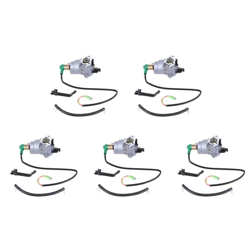 5X Carburetor Carb Fit 6500W For Honda GX240 8HP GX270 9HP GX340 11HP GX390 13HP Portable Generator 182F 188F Ex6500-A08Q