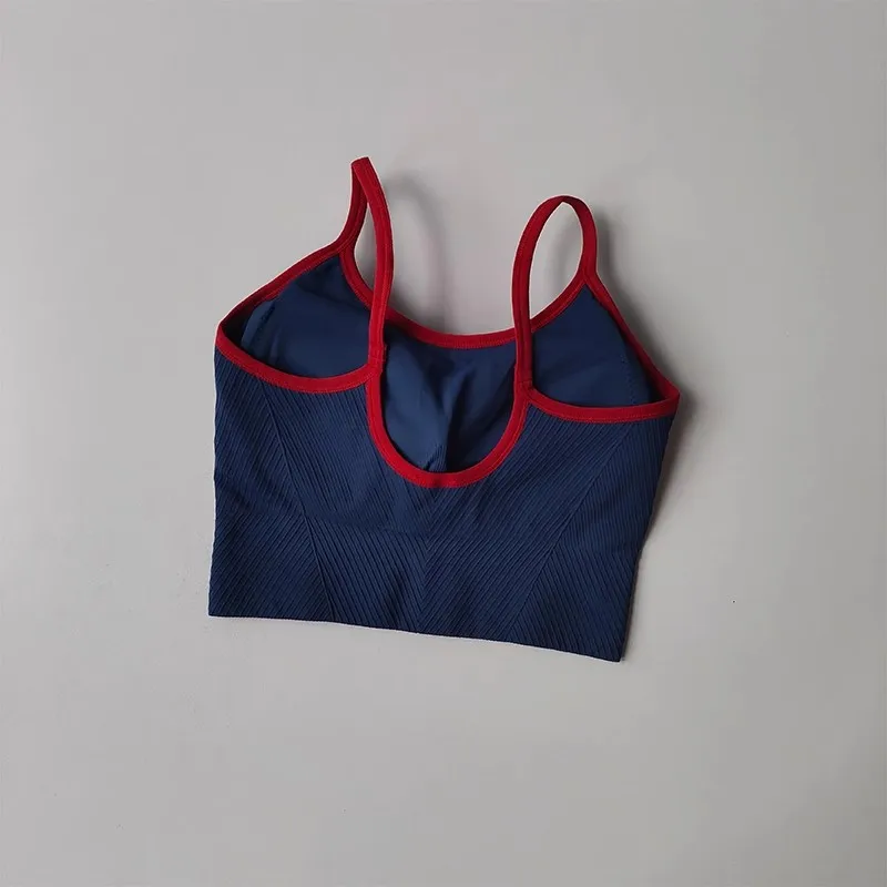 Atmungsaktiver Sport-BH für Damen, Fitness-Gym-Workout-Push-Up-Camisole, Yoga-Top mit Schriftzug, Pilates-Kleidung, Crop-Top, Yoga-BH – Detail 21