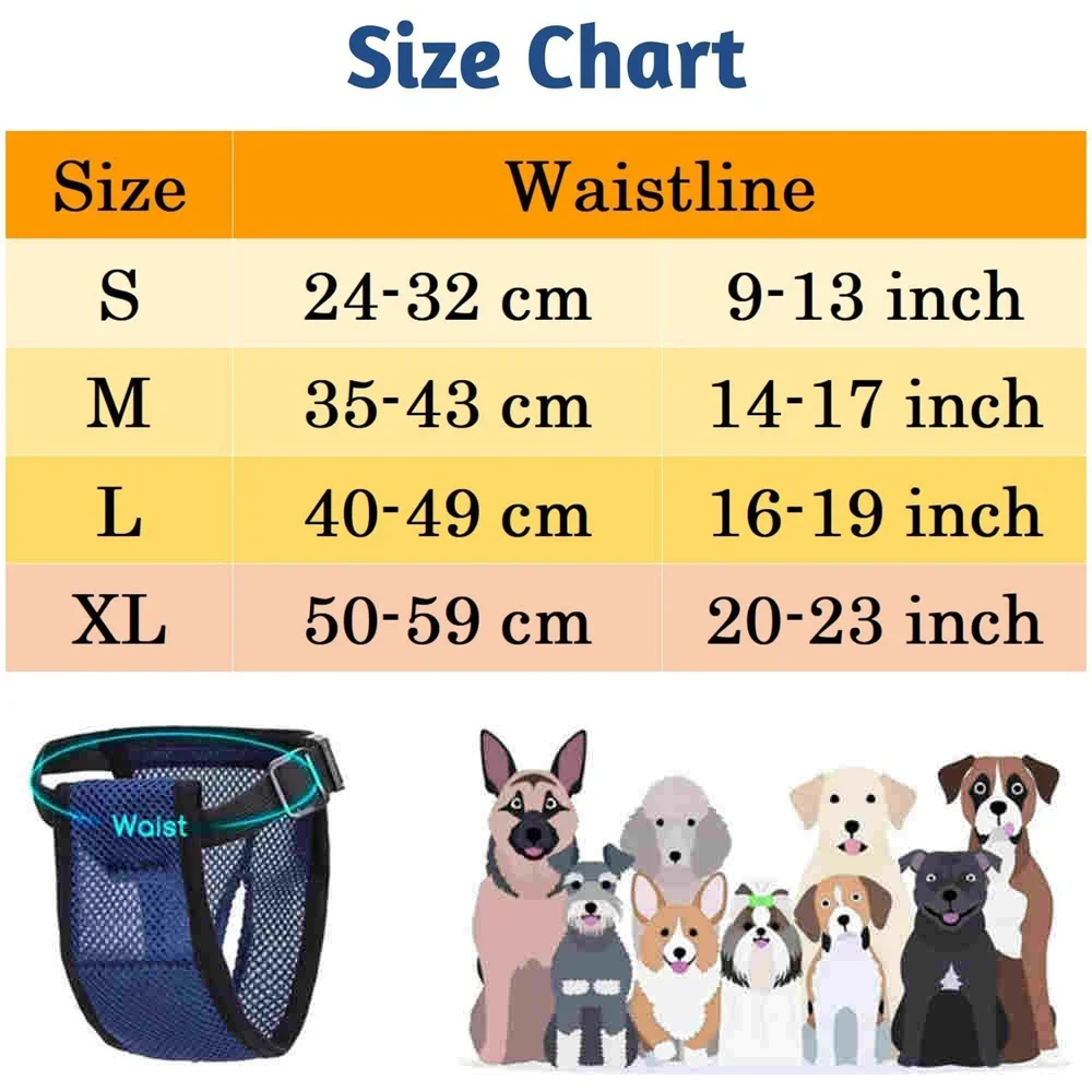 Bild 4: Wiederverwendbare, waschbare Hundewindeln, weibliche Wärmezeitraumhose, auslaufsichere Hygiene- Kecks-Höschen mit 3-polstern für kleine und große Hunde