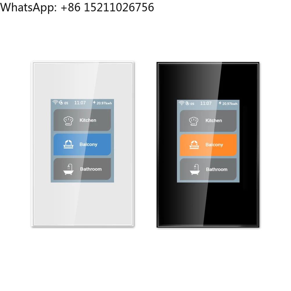 

Сенсорная ЖК-панель Tuya, 1 группа, 2 группы, 3 группы, Wi-Fi, Zigbee, умный выключатель света, голосовое управление с помощью Alexa Google Home Automation