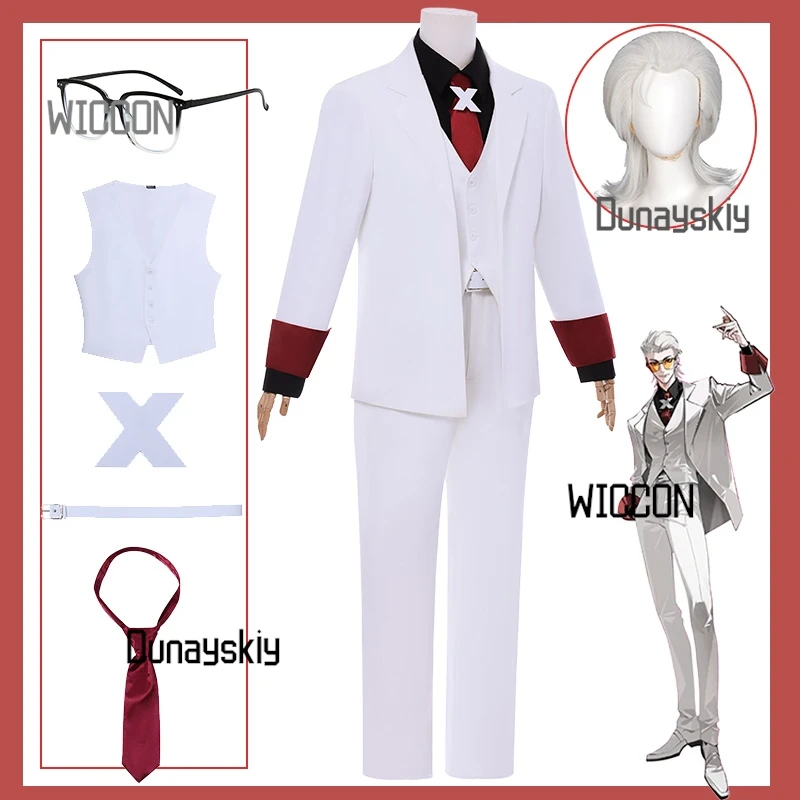 بدلة تنكري INERTIA nZk TO BE HERO X - مجموعة كاملة لطيفة مع شعر مستعار وملابس رسمية |   أنيمي المحقق نمط تخرج الهالوين