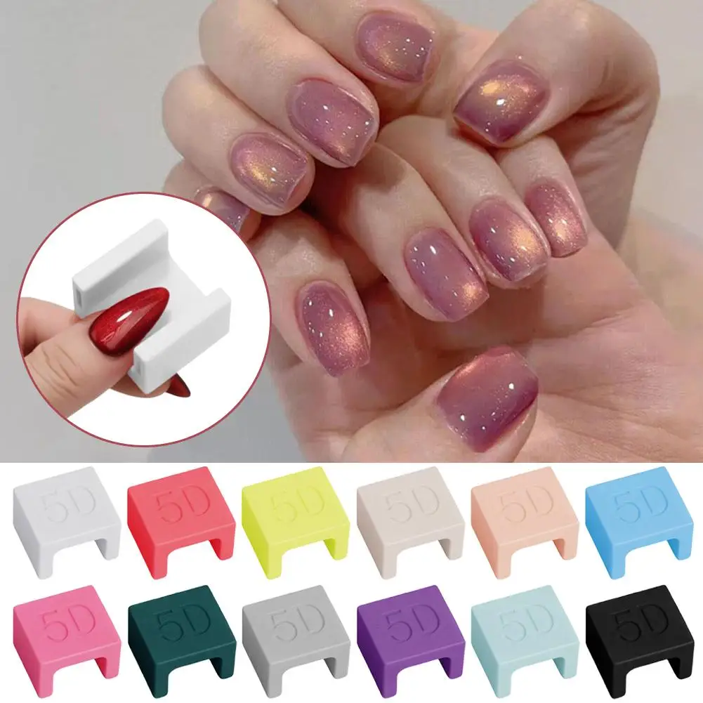 12 Colors Manicure Cat Eye Magnet Stick for DIY Magnetic Cat Eye Gel Velvet 5D Nail Fixing Finger Rest Creative Nail Tools