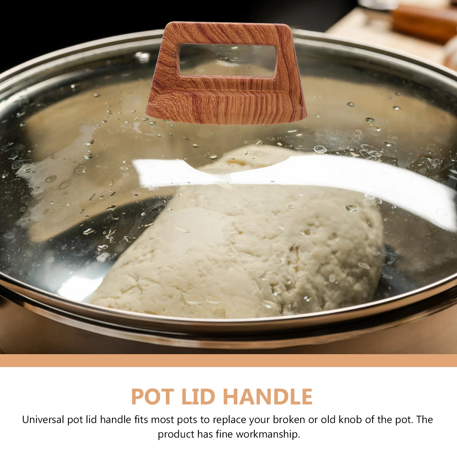 

4Pcs Pot Cover Grip Anti-Scald Replacement Knob for Kitchen Pots and Pans Fine Workmanship Strong Handle Pot Cover Knob