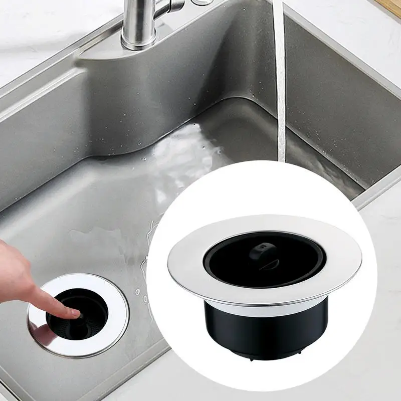 

Sink Strainer Stopper Kitchen Drain Stop With Bounce Core Kitchen Sink Drain Strainer Anti-Clogging Sink Food Catcher For