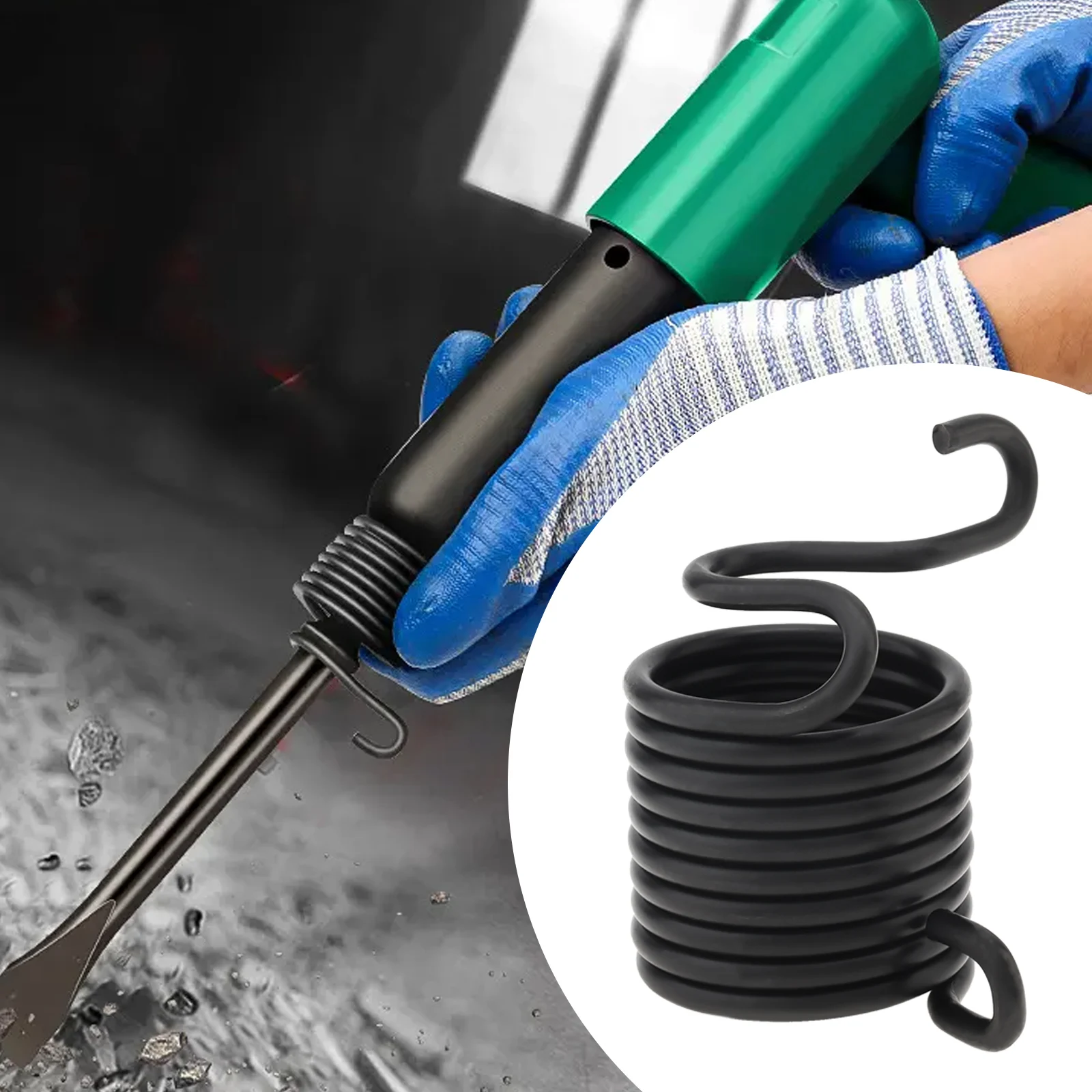 Air Shovel Interface Spring Support 45# Steel Universal Hard Pneumatic Hammer Bits Pneumatic Rivets Impact Head Spring - view 3