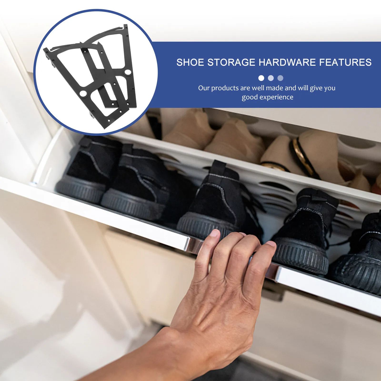2Pcs Shoe Rack Cabinet Hinges Plastic Flip Plate Hardware Accessories Space Saving Turning Rack Replacement Furniture Hinges