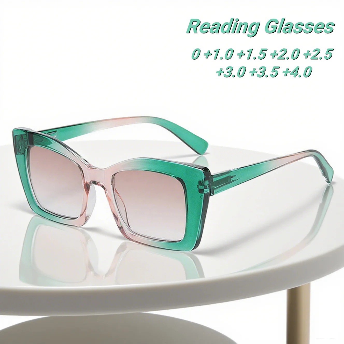 

New Fashion Classic Large Frame HD Women's Reading Glasses Retro Neutral Color Personalized High Quality Anti Blue Light Glasses