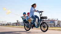 Vélo électrique avec batterie 650W, 48V, 27Ah, pour adultes et enfants, avec frein hydraulique, 25 km/h, OT01