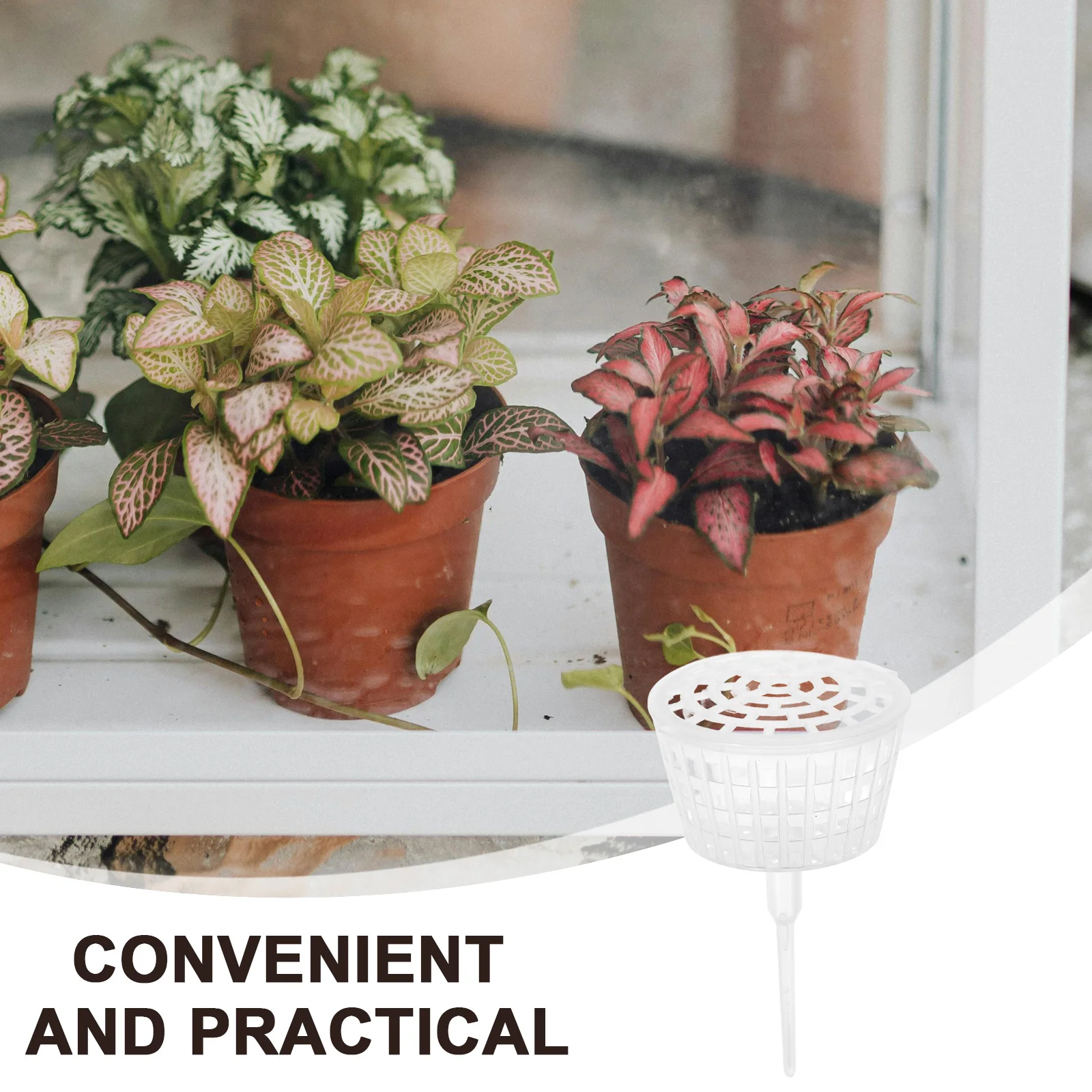 

10Pcs Fertilizer Box Plastic Basket Mesh Lid Bonsai Fertilization Tool Orchid Gardening Supply Container Plant Fertilizers