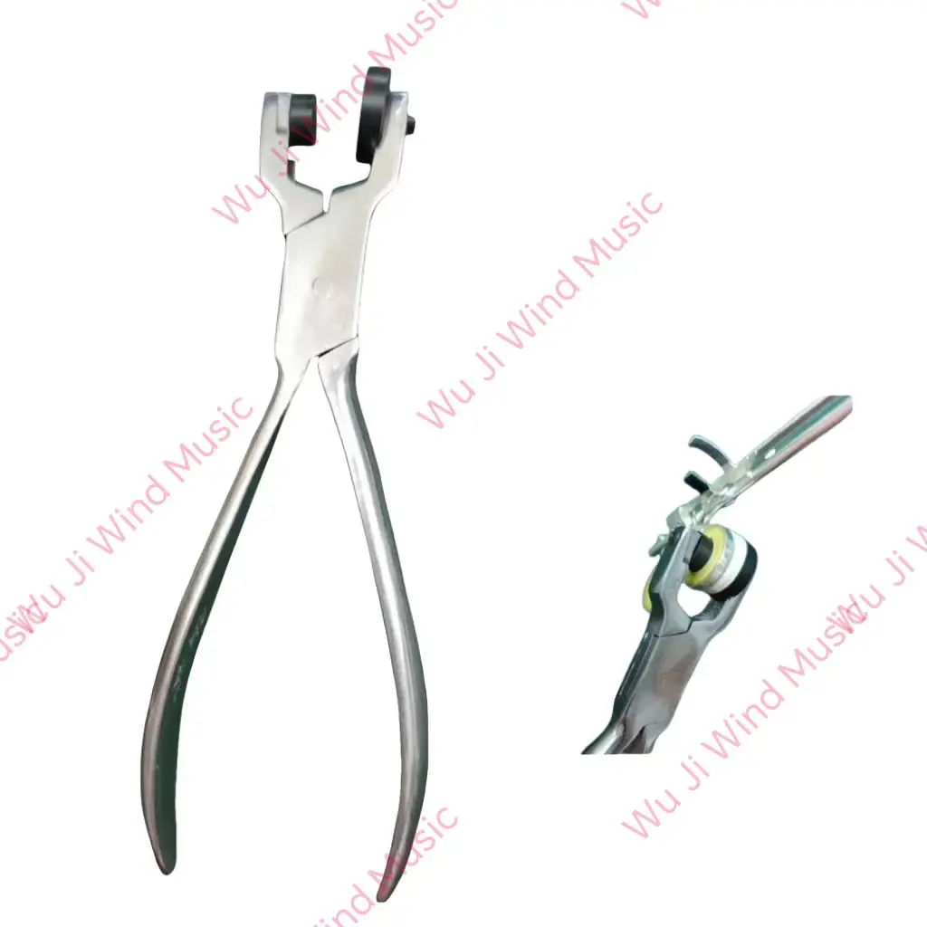 Instrument Repair, Flute Leather Pad, Perforated Buckle, Press In Pliers