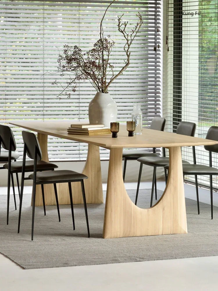 

Скандинавский конференц-стол из цельного дерева, домашний роскошный обеденный стол, креативный стол для переговоров, офисная мебель