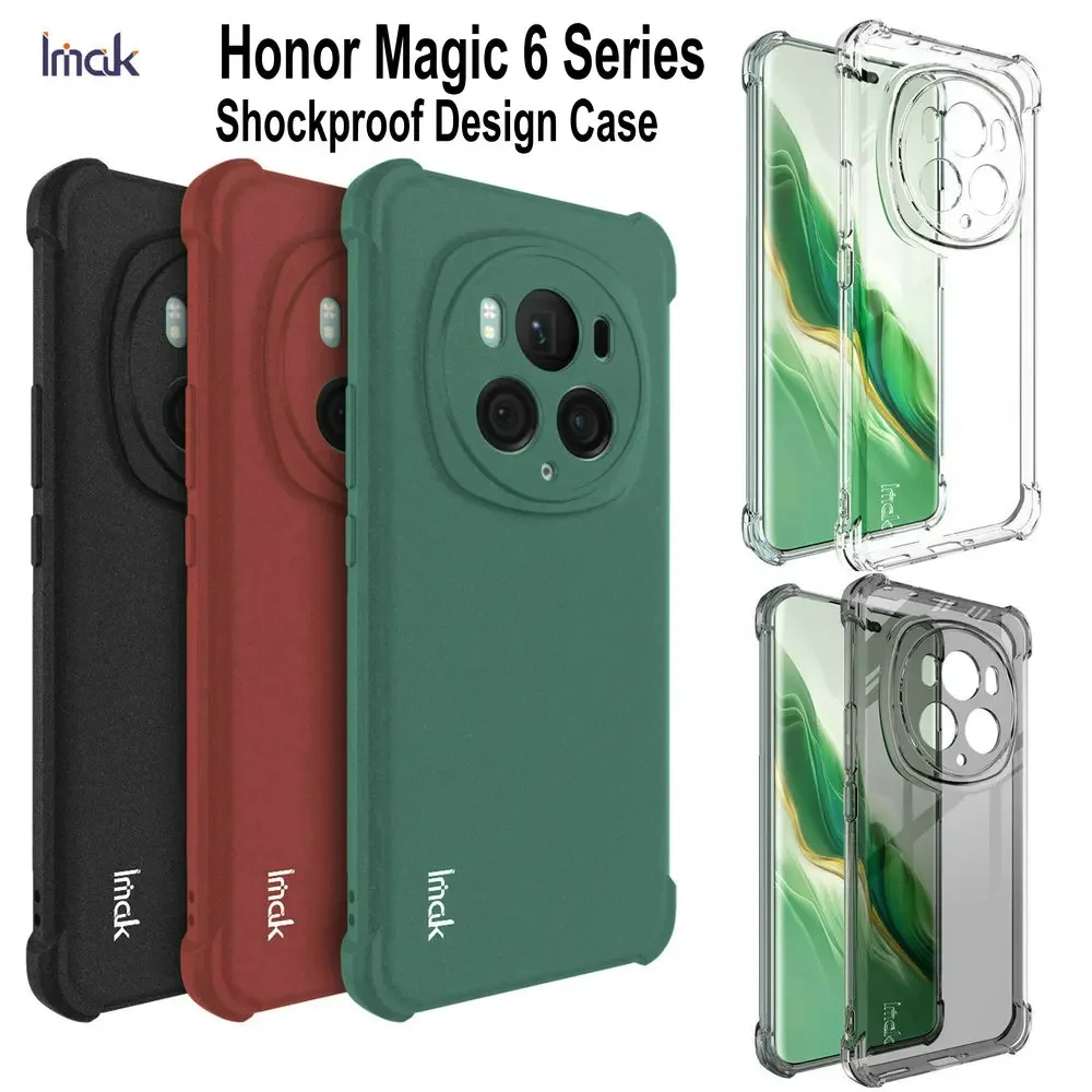 Funda Honor Magic 6 PRO 7 IMAK a prueba de golpes transparente arena movediza mate suave funda de silicona TPU para Honor Magic 6 Lite fundas de teléfono