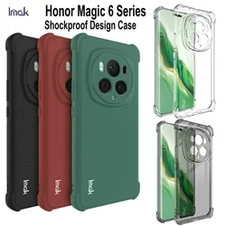 Honor Magic 6 PRO 7 Case IMAK Shockproof Transparent Quicksand Matte Soft Silicone TPU Cover For Honor Magic 6 Lite Phone Cases