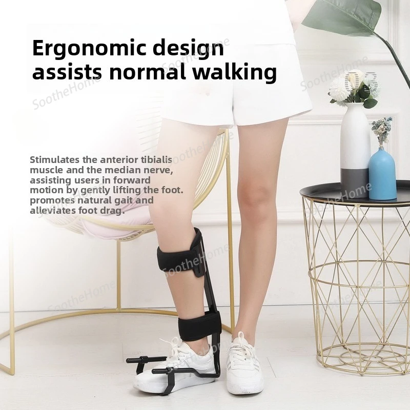 Foot drop orthosis, foot support, stroke hemiplegia, ankle brace, correction of inversion and inversion, rehabilitation