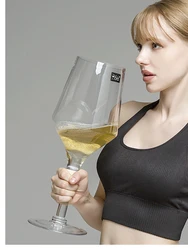 Giant Wine Glass, Lead-Free Glass, Can Hold 3800ml of Wine, Perfect for Adult Parties, Gatherings, Celebrations, and More