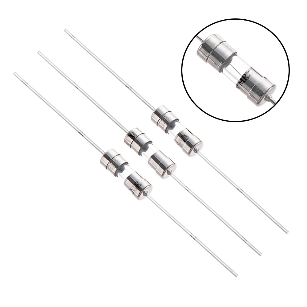 10PCS/lot 3.6X10MM 0.5A-15A Fast-Blow Glass Tube Fuse With Pin Fast Break 3.6*10 0.5A 1A  8A 10A 1.5A 2A 3A 3.15A AMP 250V