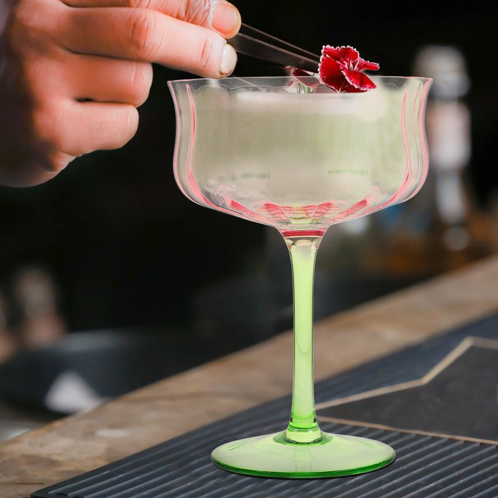 كأس زجاجي كوكتيل كأس للشرب متدرج عتيق كأس للنبيذ الأوجه ملحقات الحفلات كؤوس مشروبات كؤوس زخرفية #6