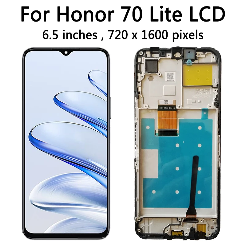 Tested For Huawei Honor 70 Lite RBN-NX1 LCD Display Screen Frame Touch Panel Digitizer For Honor 70Lite Display