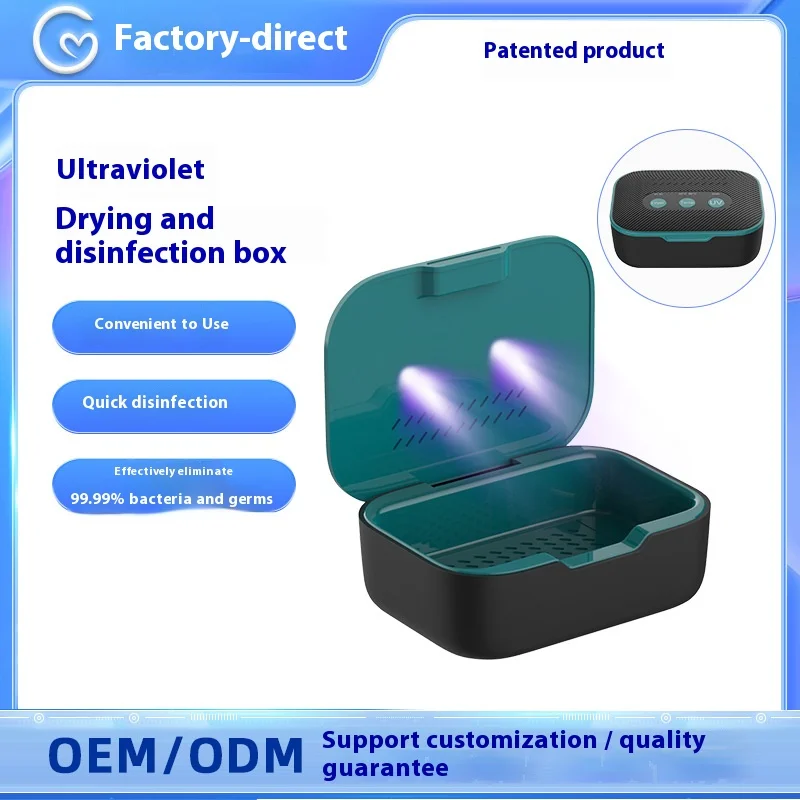 

Цифровая сушилка для слуховых аппаратов 3 в 1, очиститель и зарядное устройство, осушитель для наушников, светодиодный УФ-сушильный чехол с 2 режимами синхронизации и температуры