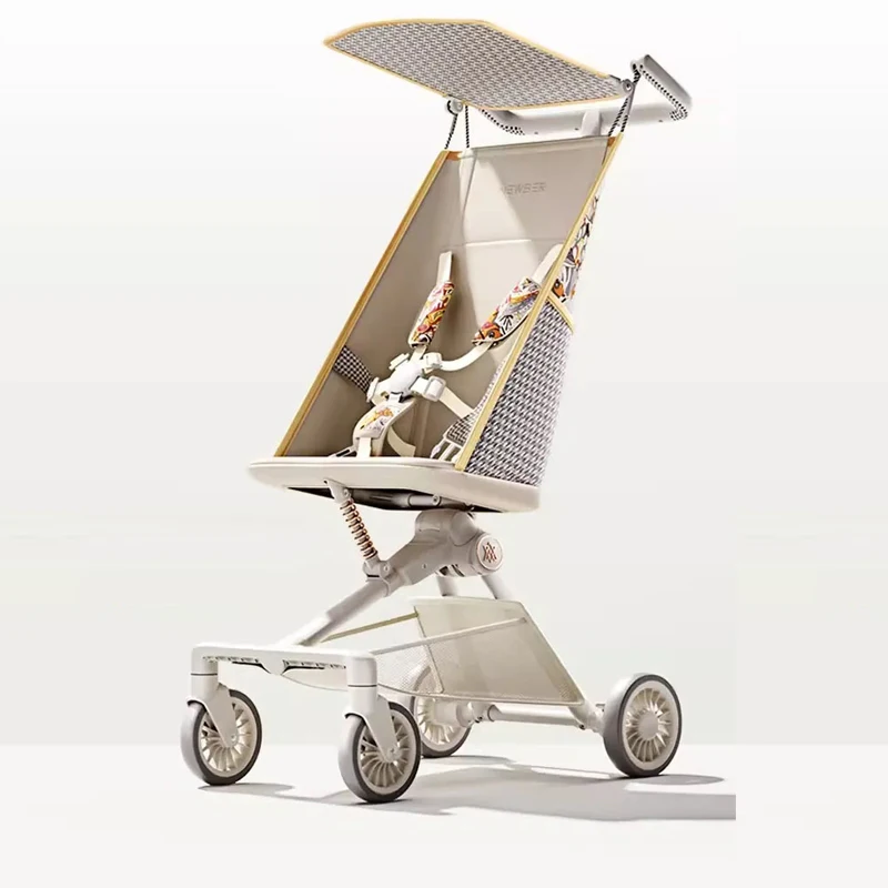 Protection Pocket Stroller Pram Lightweight Folding Children's Travel Stroller With Removable Wheels Baby Stroller