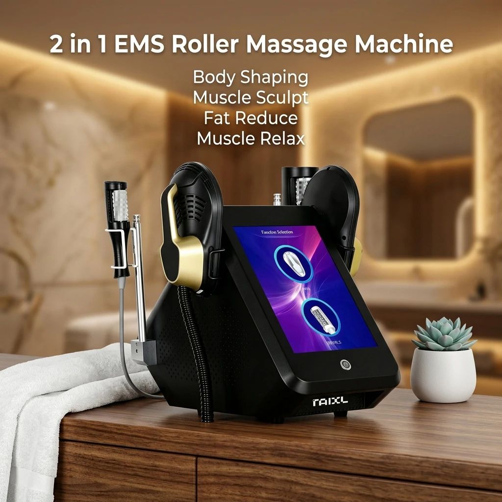 Professional EMS Inner Ball Roller Massage Slimming Machine Fat Removal Rotating Cellulite Reduction Body Sculpting Skin Lifting