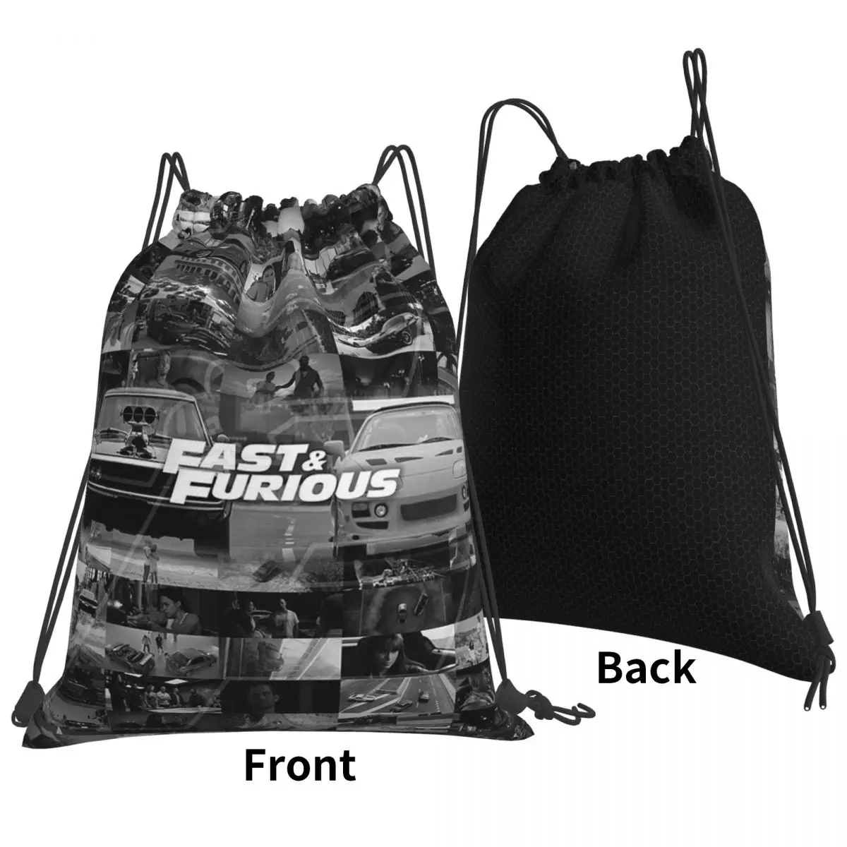 Fast And Furious Is History Of Legend Backpacks Multi-function Drawstring Bags Shoes Bag Book Bags for Man Woman Students
