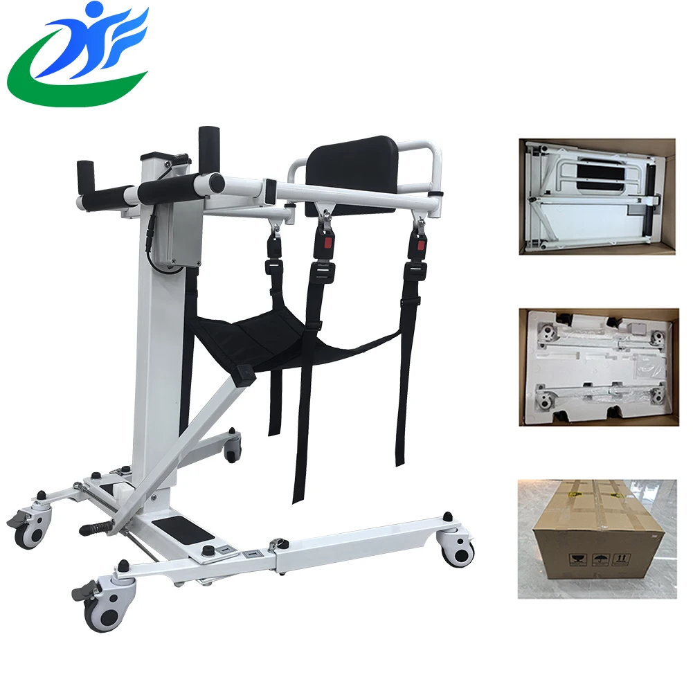 AIROW Foldable Electric Patient Transfer Chair | Mobility Lift for Elderly and Disabled to Vehicle or Bed