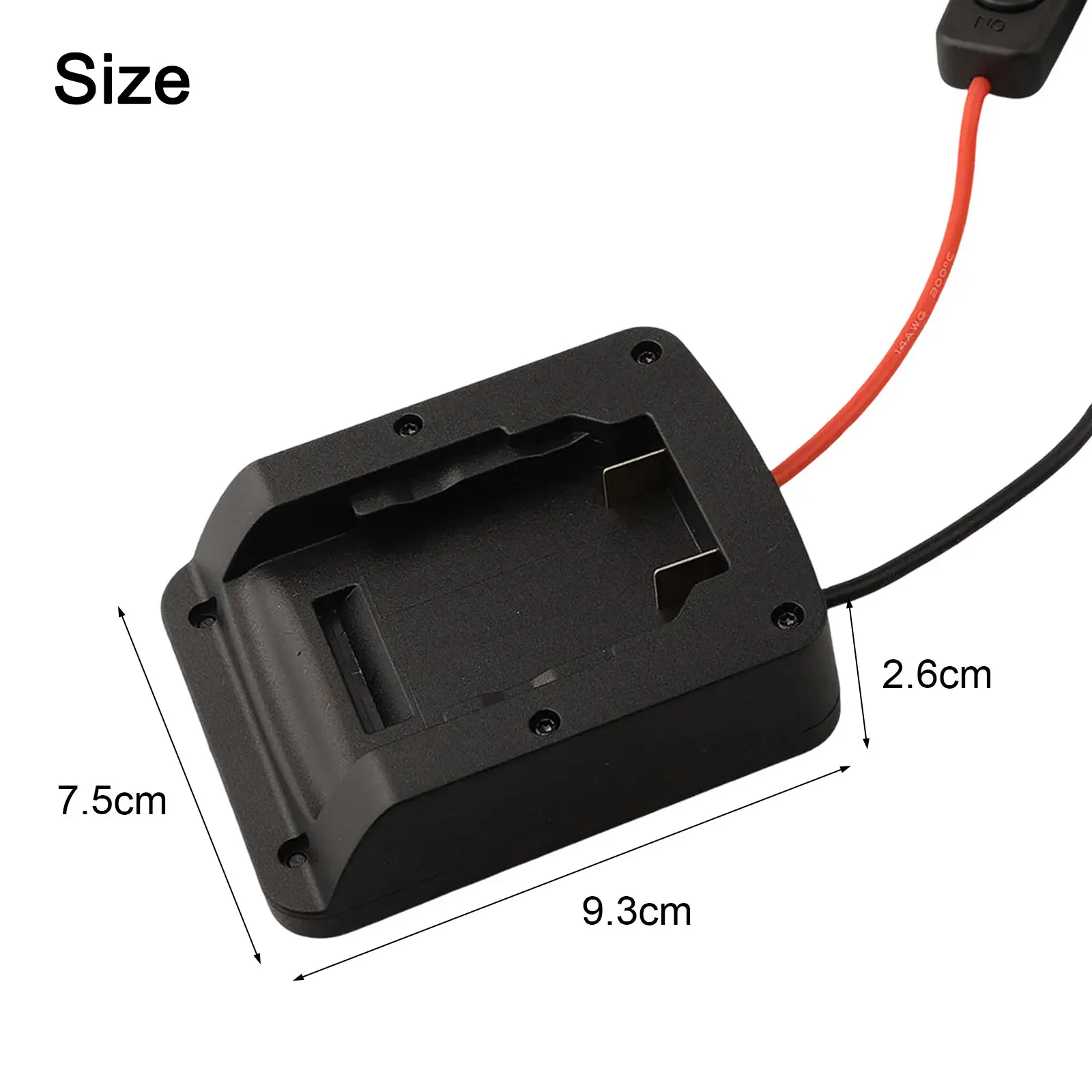 1pc Battery Adapter For Starlink-Mini Battery Pack Power Cable For Dw 20V Team Battery Connector With DC Power Cable Fuse