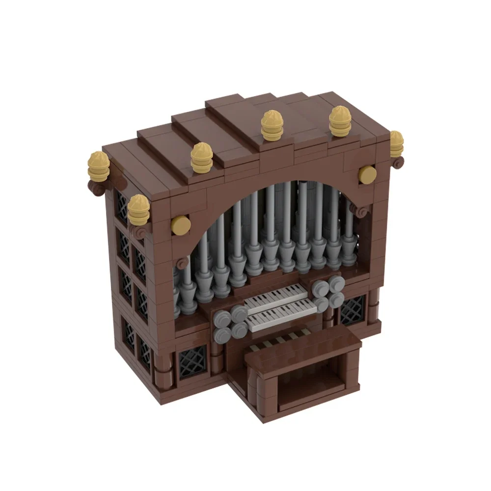 Gobricks Church Organ City Medieval Architectural Building Blocks Blocks DIY Accessories Model Particles Bricks Kids Toy Gifts