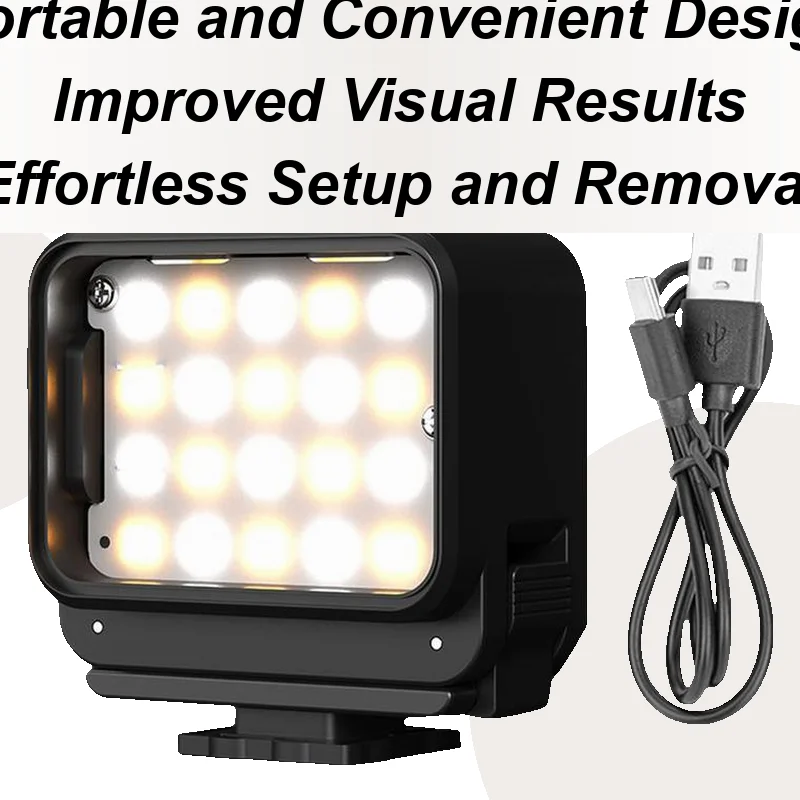 

Vlogging Light Photography Magnetic Fill Lighting Portable Lamp With Clip For Recording Streaming Studio Makeup Selfie Filming
