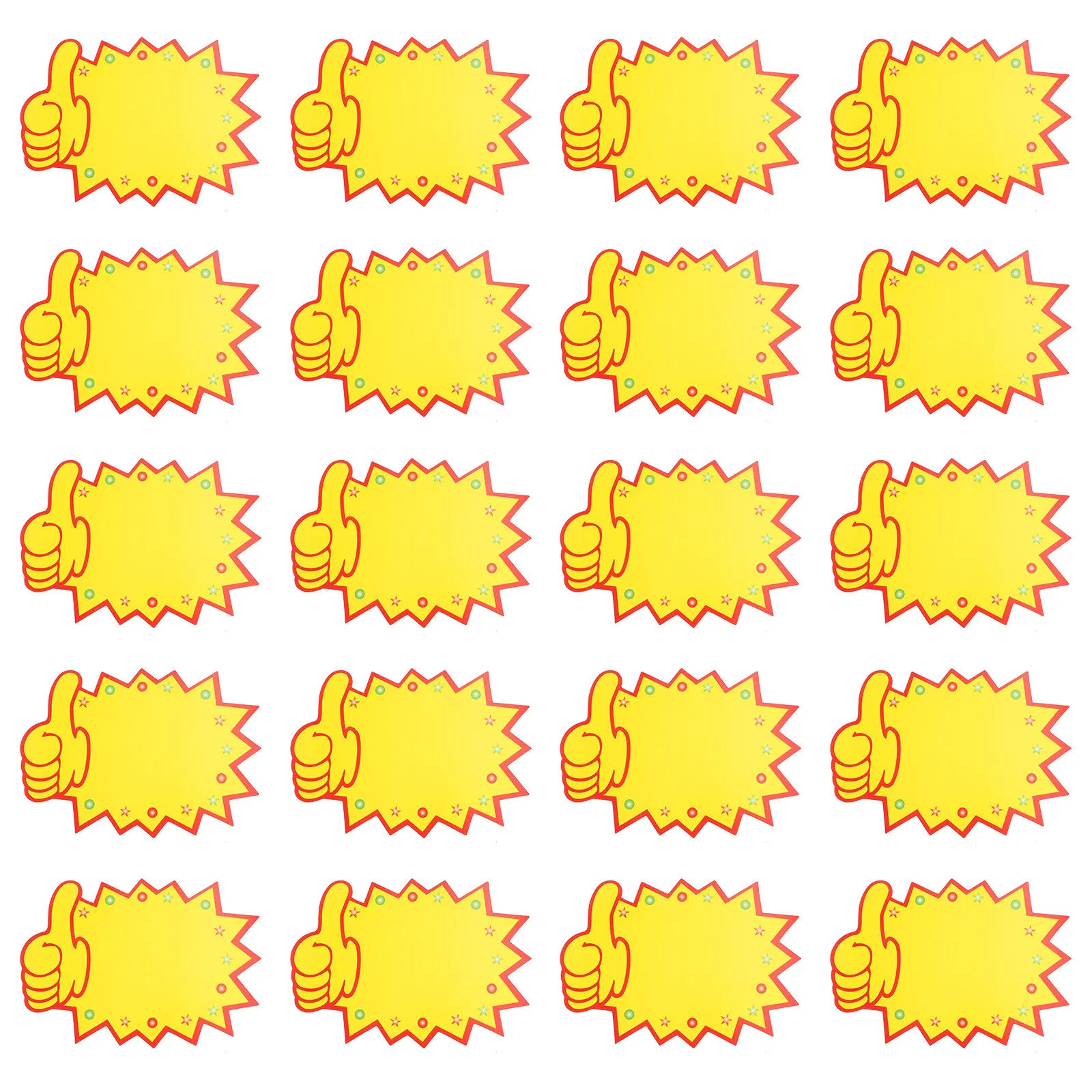 

100Pcs Promotional Price Tags Bright Color Advertising Stickers for Retail Shop Market Sale Event Fundraiser Garage Sale School