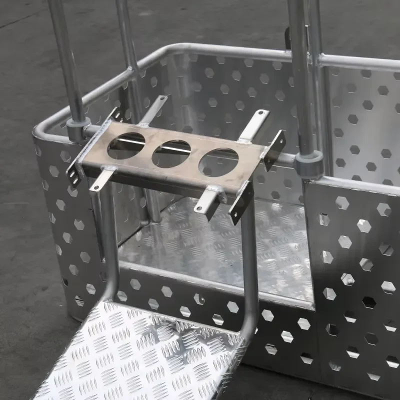 Foldable Aluminum Truck Seat Pedals Non Slip Cab Boarding Platform for Semi Trailers Heavy Duty Step Ladder Accessory Anti