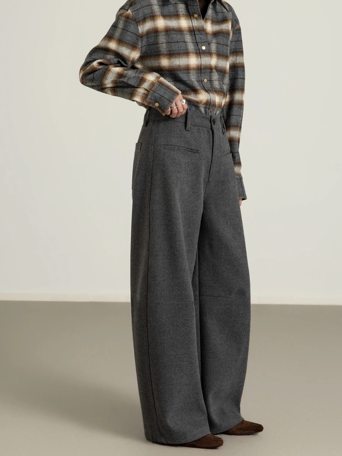 

Повседневные женские брюки с высокой талией, зауженные, в стиле Old Money, с геометрическим узором, модные, повседневные