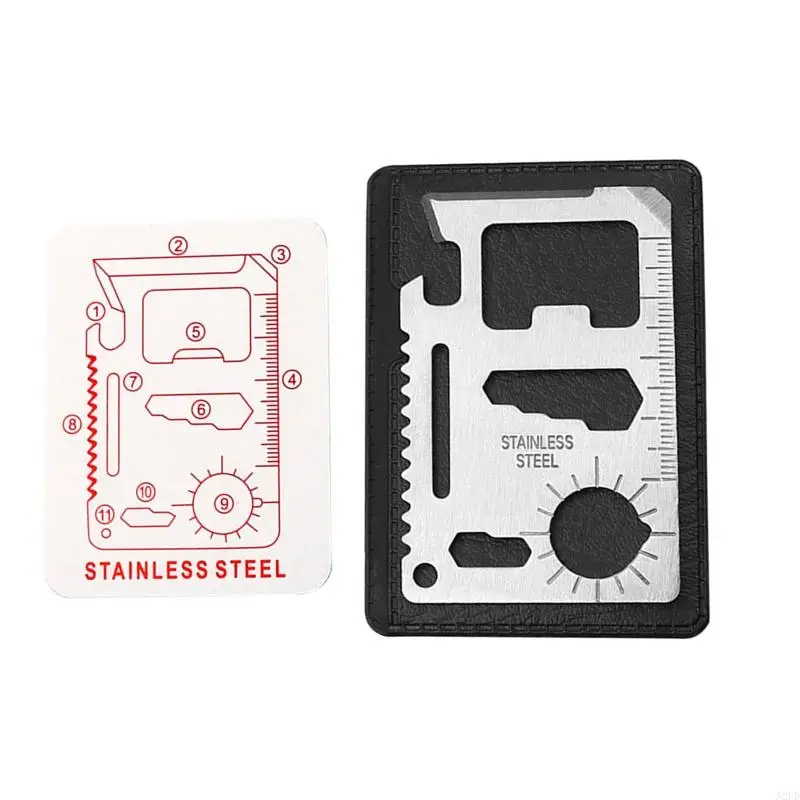 A2UD LifeSaving Card 11-в-1 Pocket Tool Complect Tool Canget Scale Scale для кемпинга