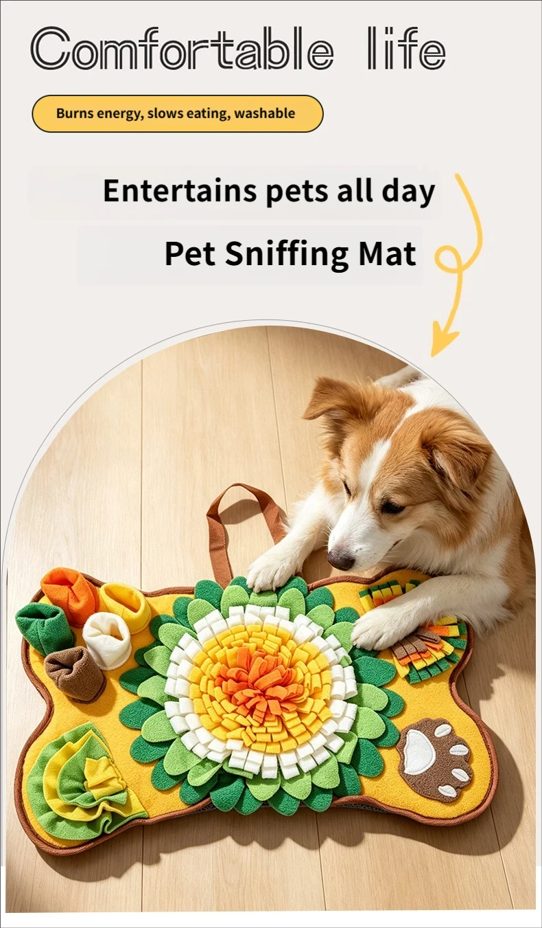 骨の形をした犬用嗅ぎマット。おやつを隠して遊ぶことで、知的好 - Snuffle Mat For Dogs Foraging Mental のレビューと価格