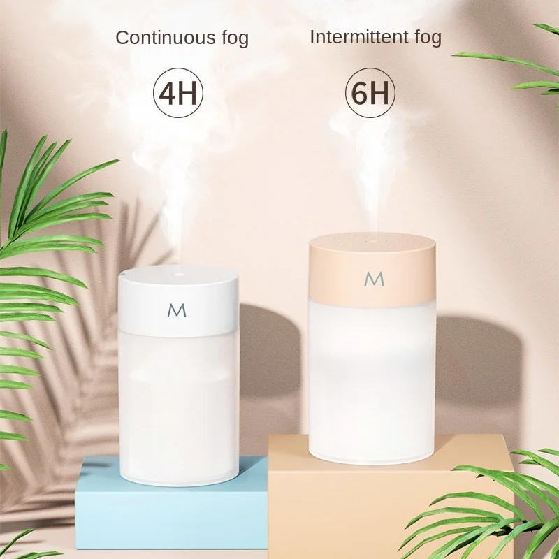 USB Air Humidifier Ultrasonic Mini Aromatherapy Diffuser Portable Sprayer Essential Oil Atomizer LED Lamp Home 260ML  Mist Maker